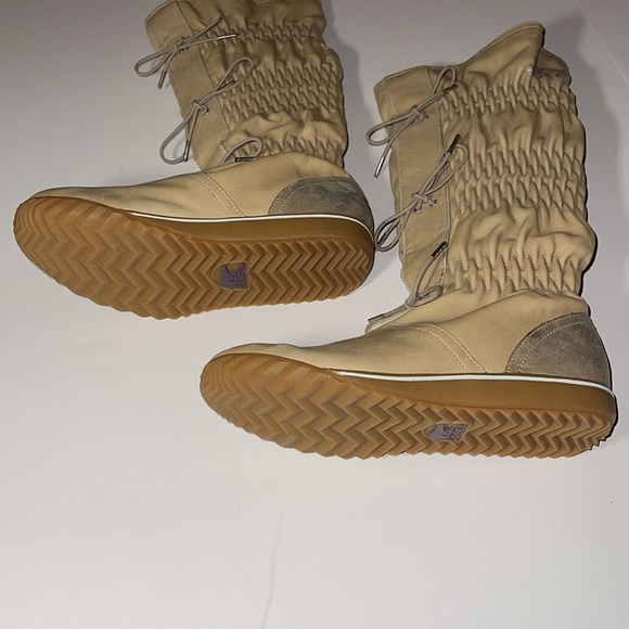 Sorel “Firenzy” Tall Ruched Tan Leather Boots - Women’s Size 5 - Picture 5 of 9